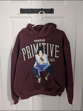 Primitive x Naruto Shippuden Sasuke Collegiate Hoodie SIZE M